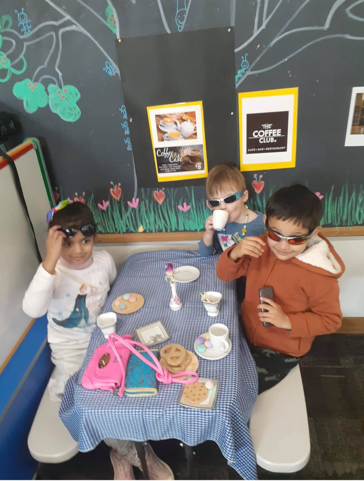 Preschool children playing